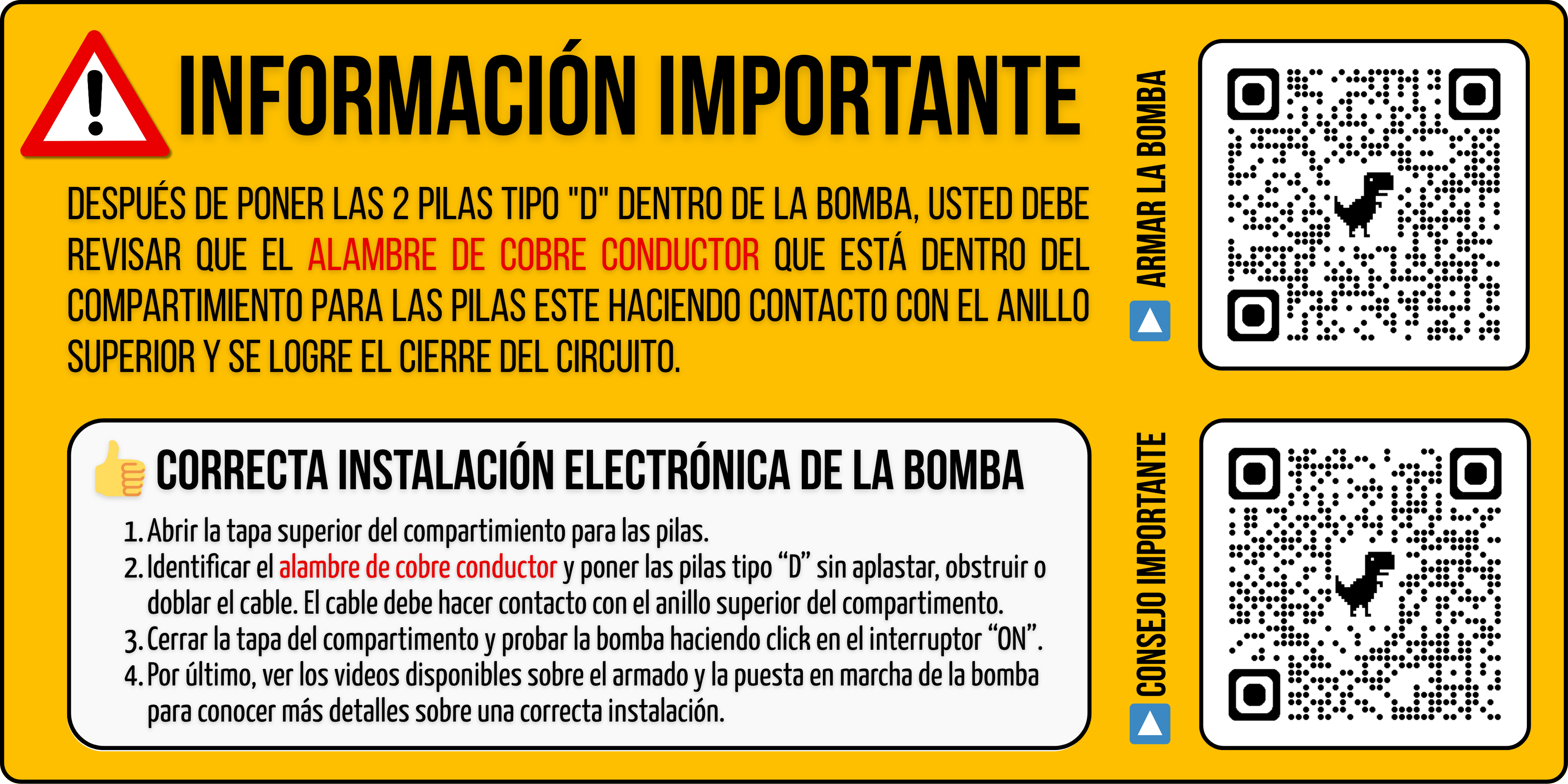 miniatura para expandir la imagen y revisar el manual de instrucciones. Encontrarás consejos clave sobre el mantenimiento preventivo y el manejo adecuado de la bomba eléctrica marca CER®.